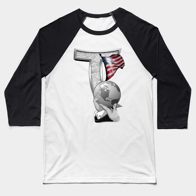 Independent President of America Baseball T-Shirt by Nadine8May